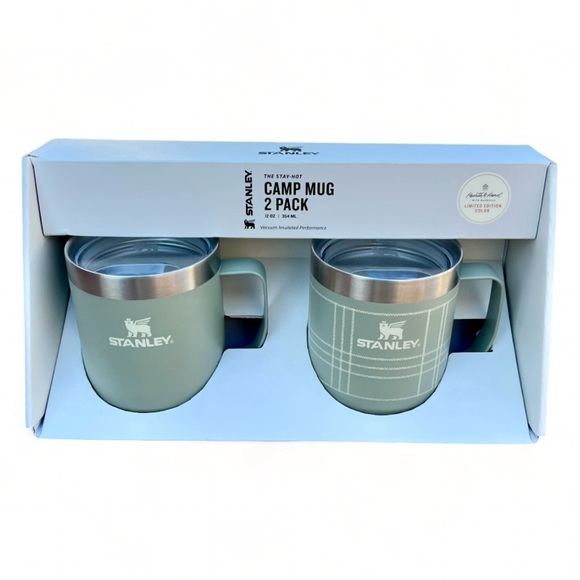 Stanley | Dining | Stanley 2 Pk 2 Oz Classic Legendary Stainless Steel Camp  Mugs By Heath Hand | Poshmark